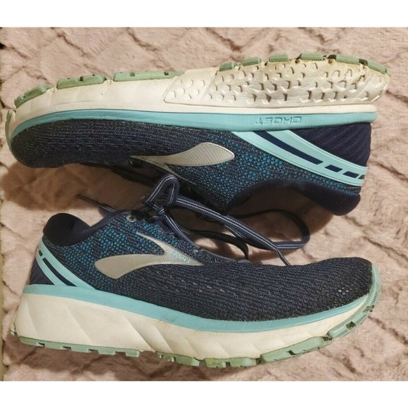 Women/Junior's Navy Blue Ghost 11 Tennis Shoes, 7 - Picture 5 of 6